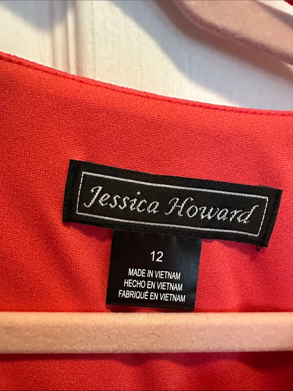 Jessica Howard orange Midi Jumpsuit with Tie Waist. Never worn 58 in long. - Picture 2 of 7